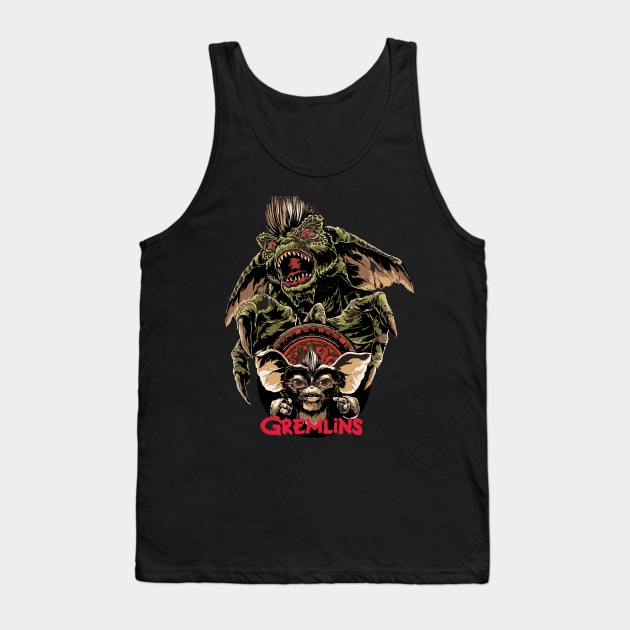 Gremlins On The Big Screen A Cinematic Legacy Explored Tank Top by Nychos's style